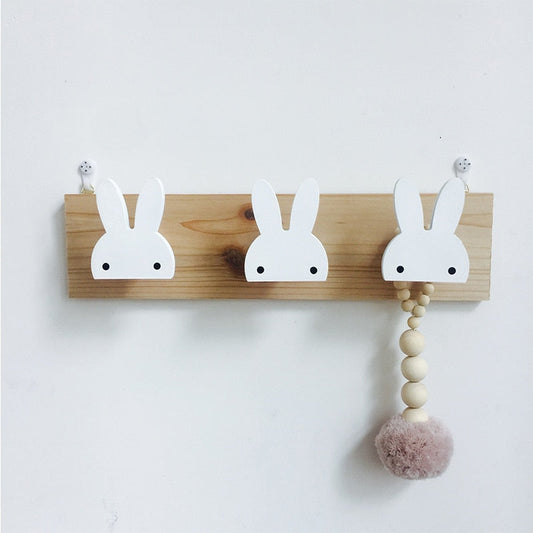 Crochets décoratifs en bois - Lapin