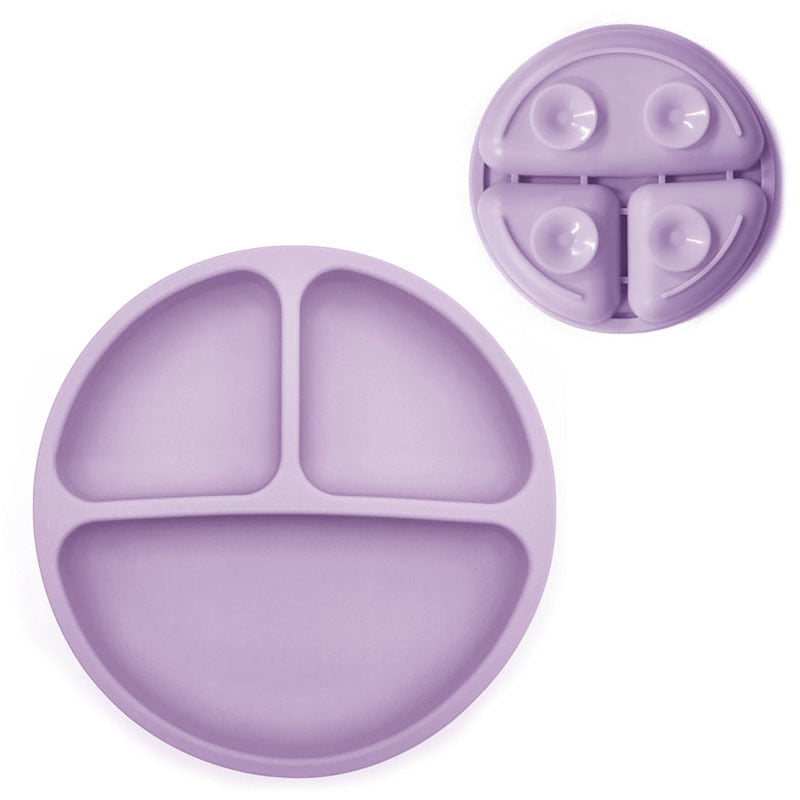 Assiette en silicone pour bébé 