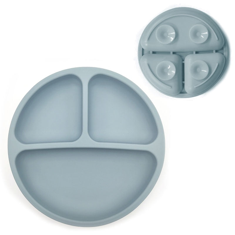 Assiette en silicone pour bébé 