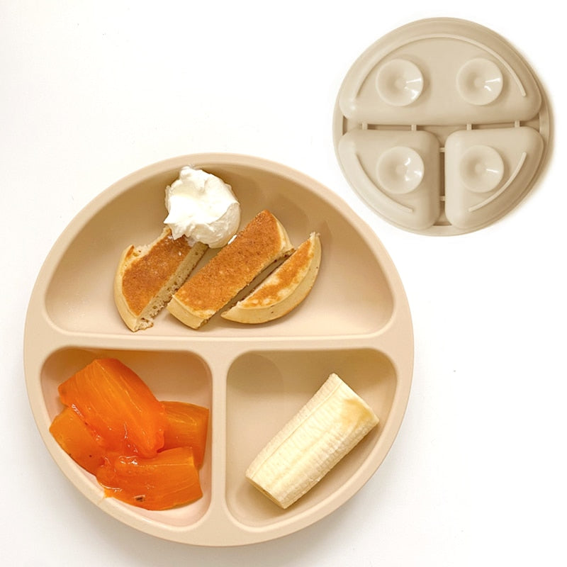 Assiette en silicone pour bébé 