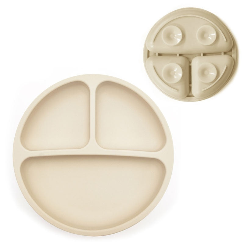 Assiette en silicone pour bébé 