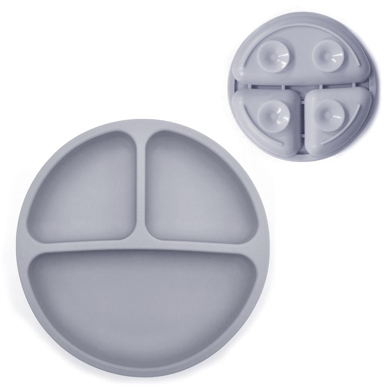 Assiette en silicone pour bébé 