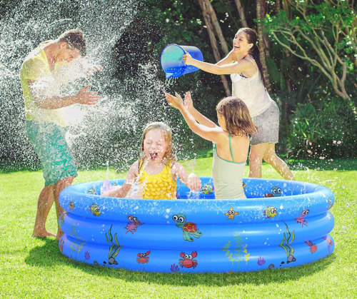 Piscine bébé 80cm Bleu